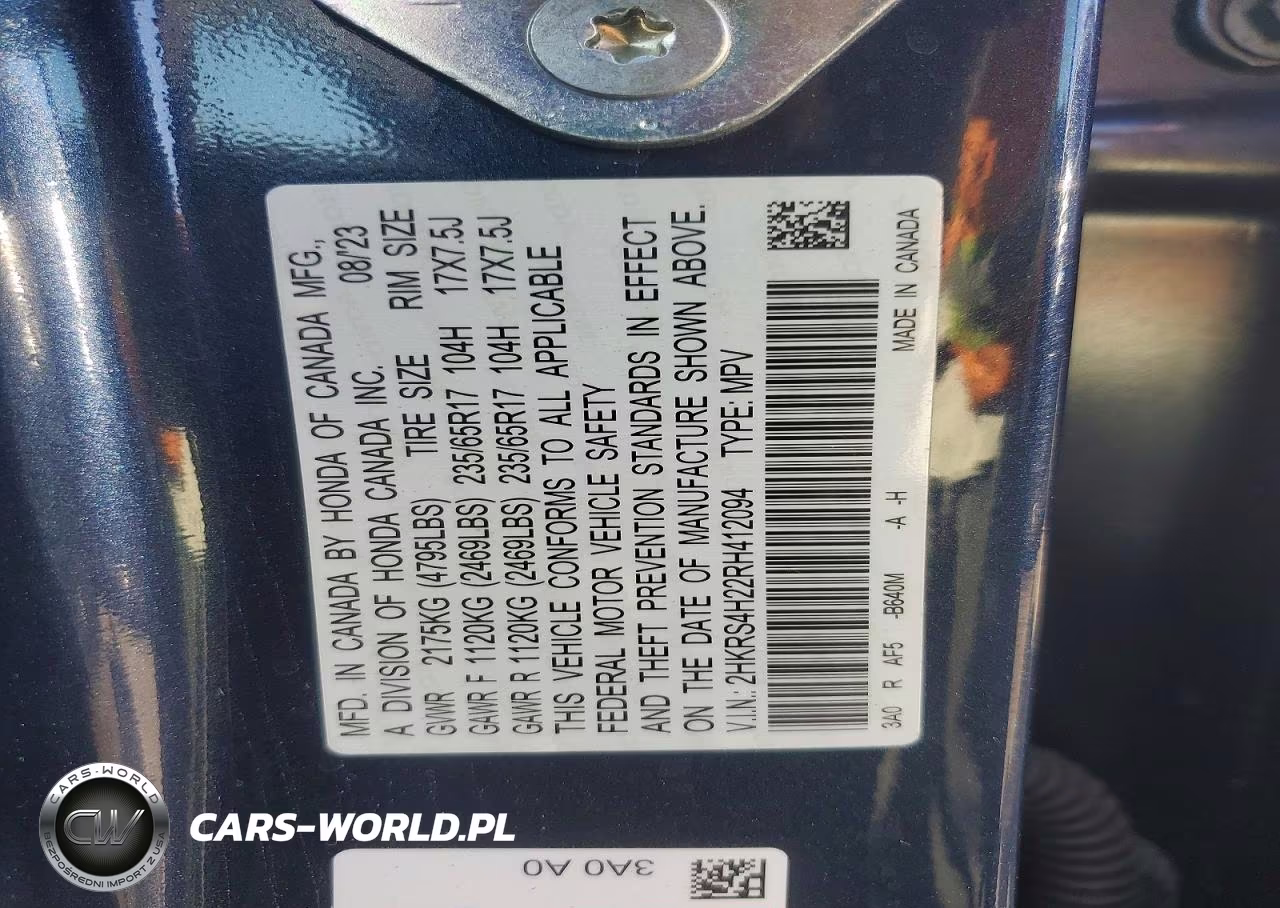2024 Honda Cr-V Lx VIN:2HKRS4H22RH412094 - 13