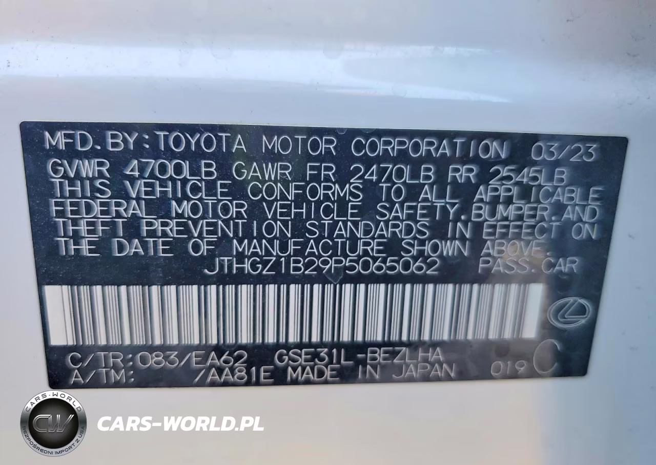 2023 Lexus Is 350 F Sport VIN:JTHGZ1B29P5065062 - 12