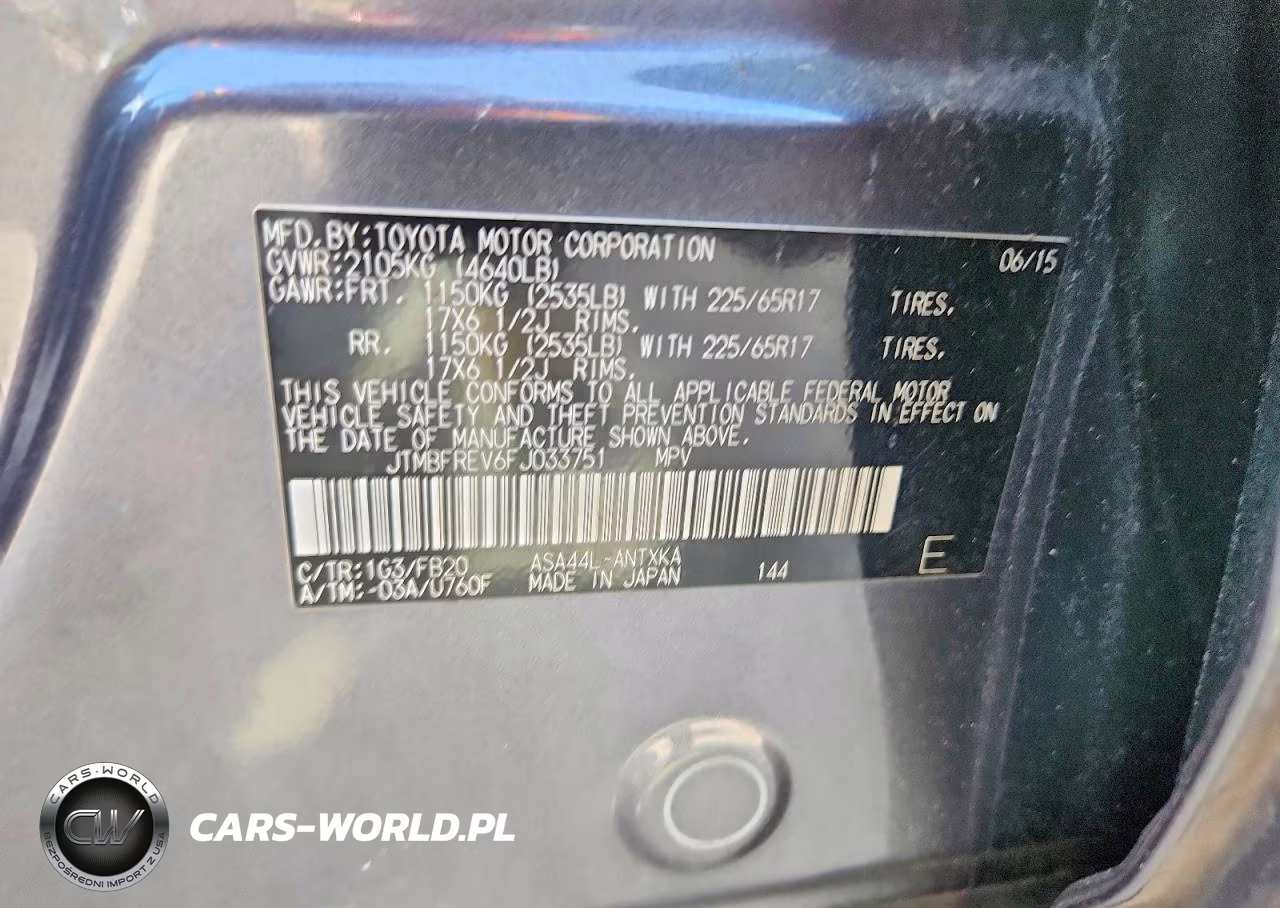 2015 Toyota Rav4 Le VIN:JTMBFREV6FJ033751 - 13