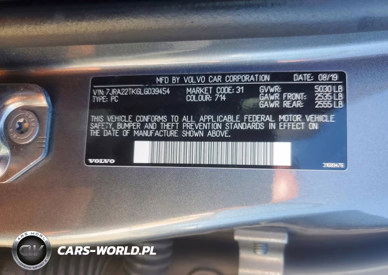 2020 Volvo S60 T6 Momentum VIN:7JRA22TK6LG039454 - 12