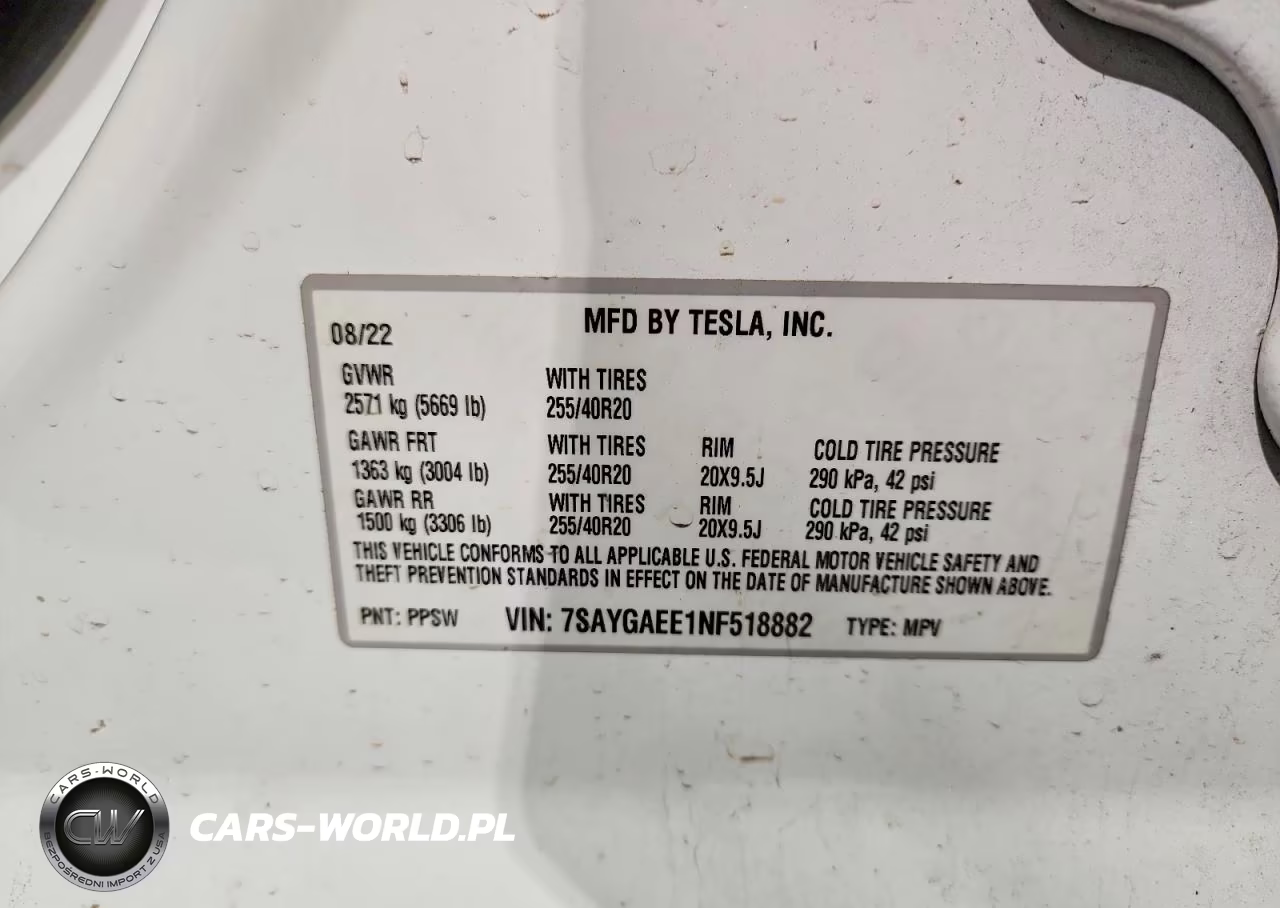 2022 Tesla Model Y VIN:7SAYGAEE1NF518882 - 12