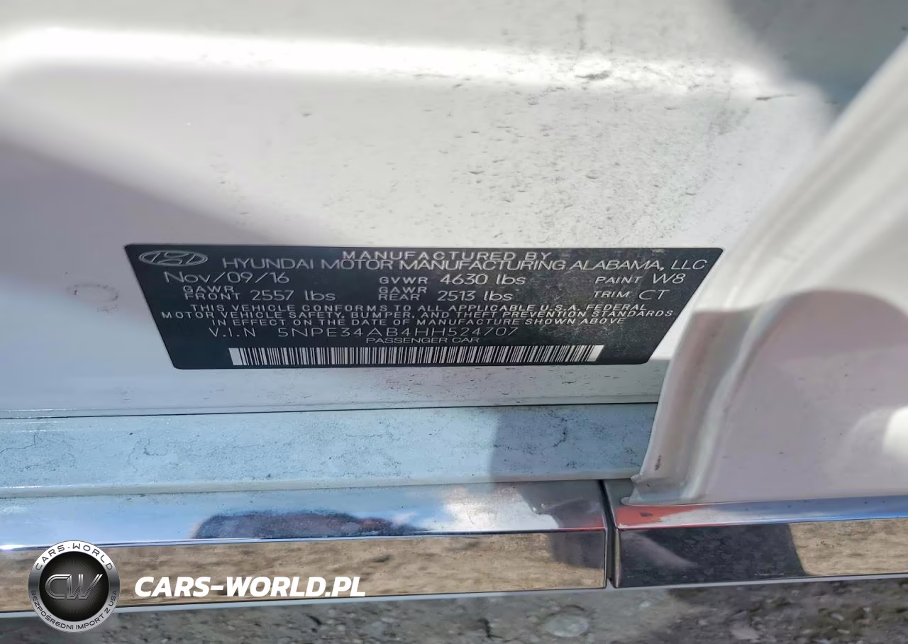 2017 Hyundai Sonata Sport VIN:5NPE34AB4HH524707 - 12