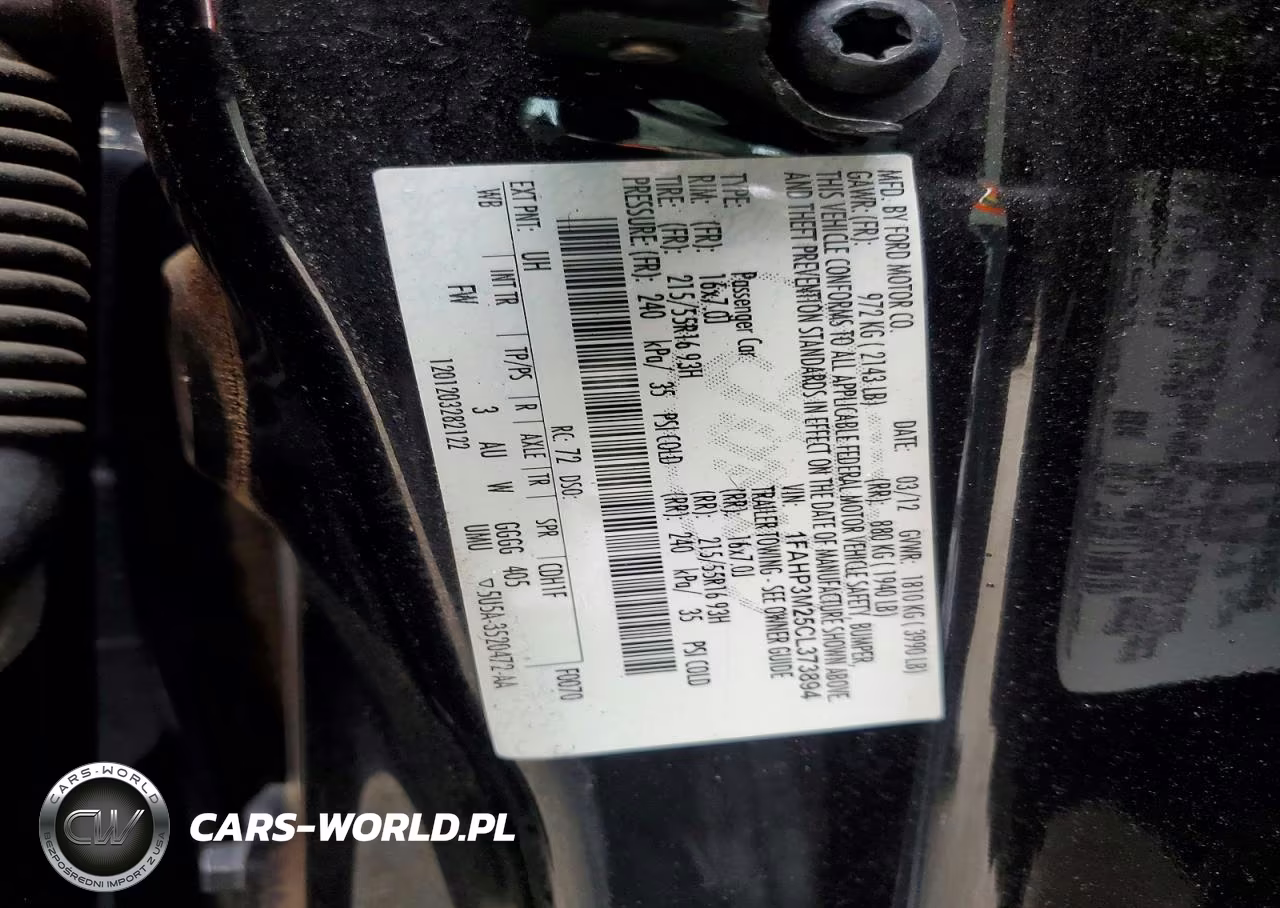 2012 Ford Focus Sel VIN:1FAHP3M25CL373894 - 12