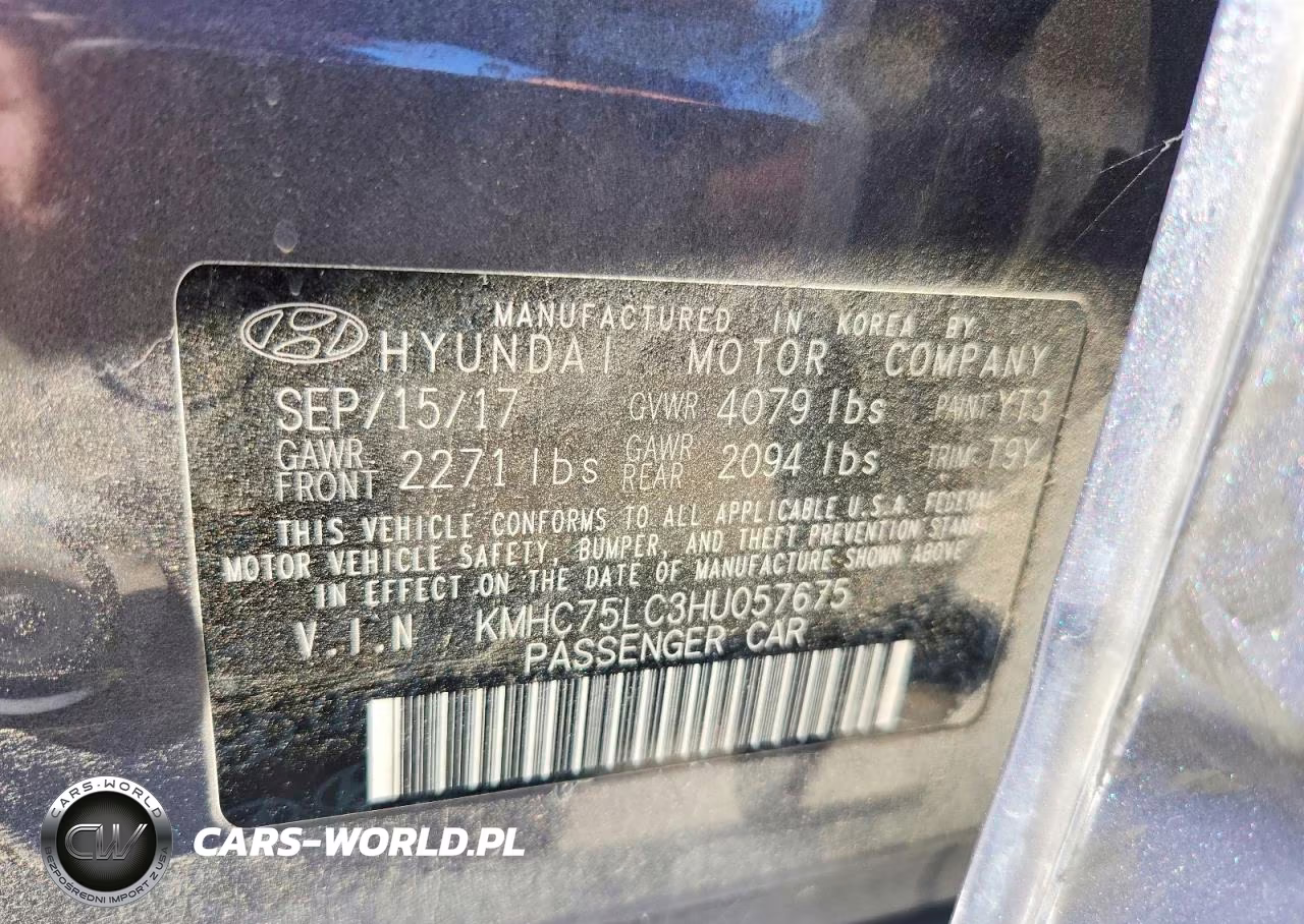 2017 Hyundai Ioniq Sel VIN:KMHC75LC3HU057675 - 12