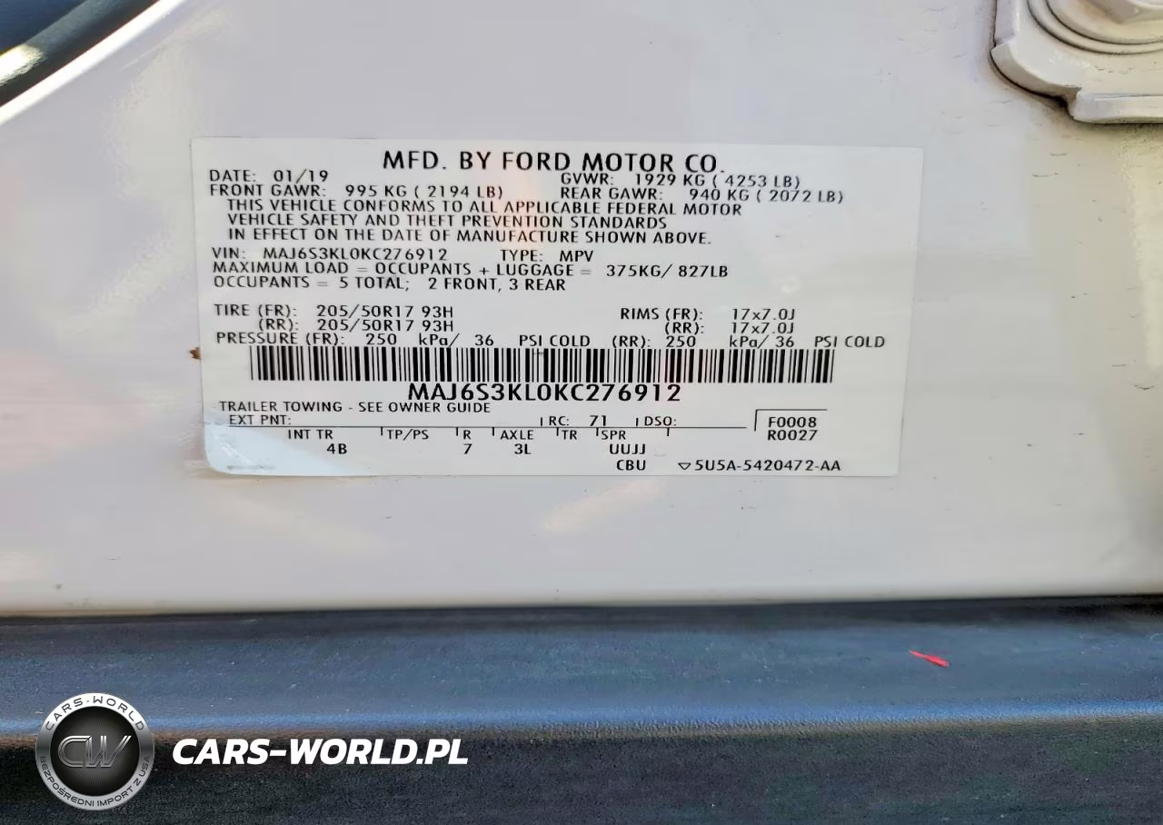 2019 Ford Ecosport Titanium VIN:MAJ6S3KL0KC276912 - 14