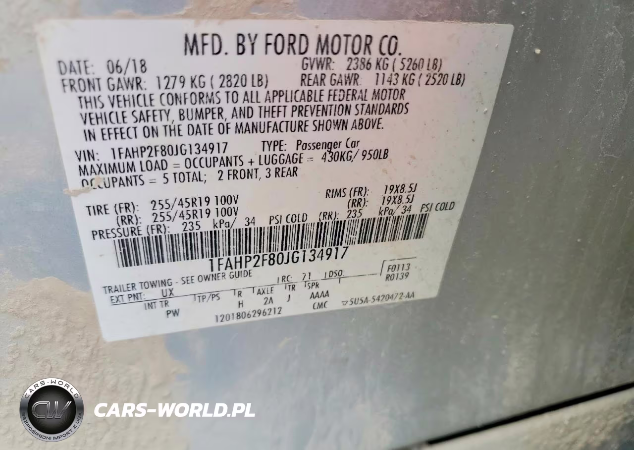 2018 Ford Taurus Limited VIN:1FAHP2F80JG134917 - 12