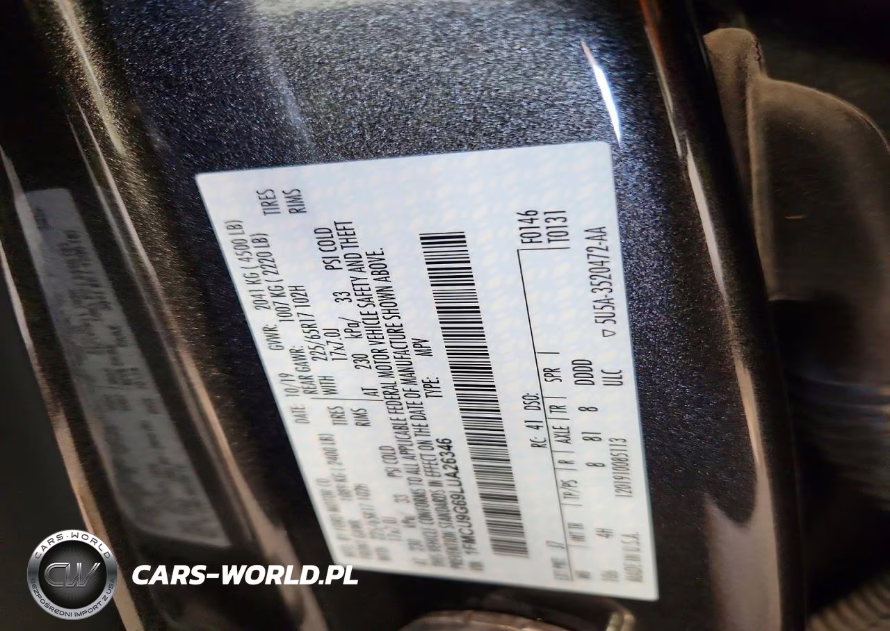 2020 Ford Escape Se VIN:1FMCU9G69LUA26346 - 14