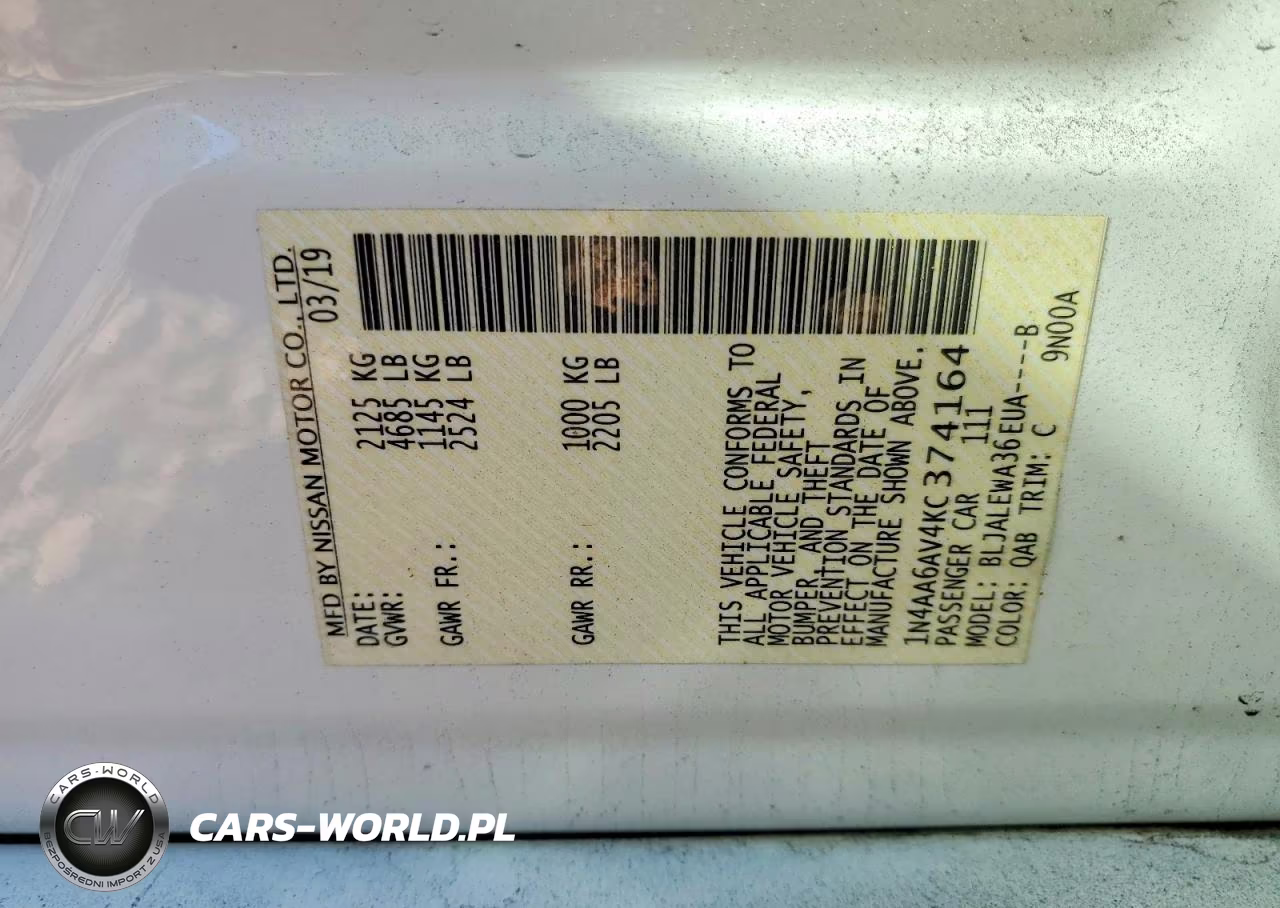 2019 Nissan Maxima 3.5 Sl VIN:1N4AA6AV4KC374164 - 13