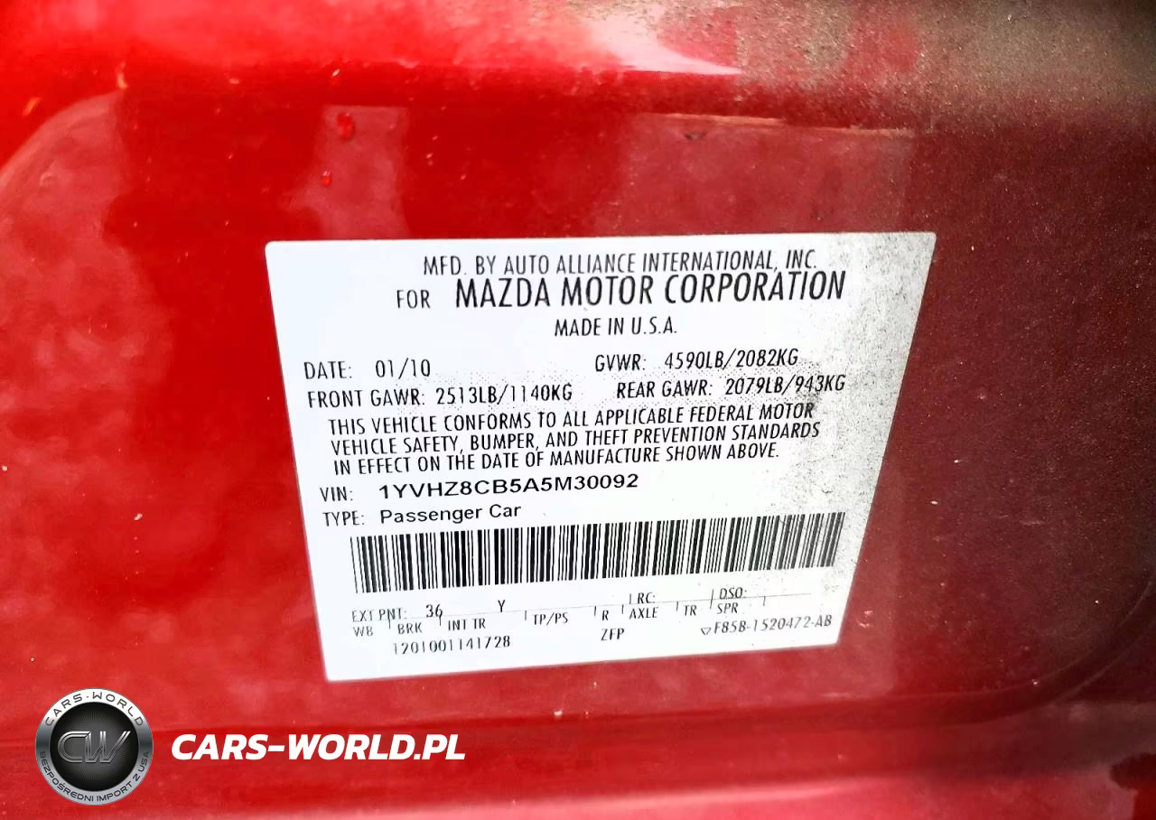 2010 Mazda 6 S VIN:1YVHZ8CB5A5M30092 - 12