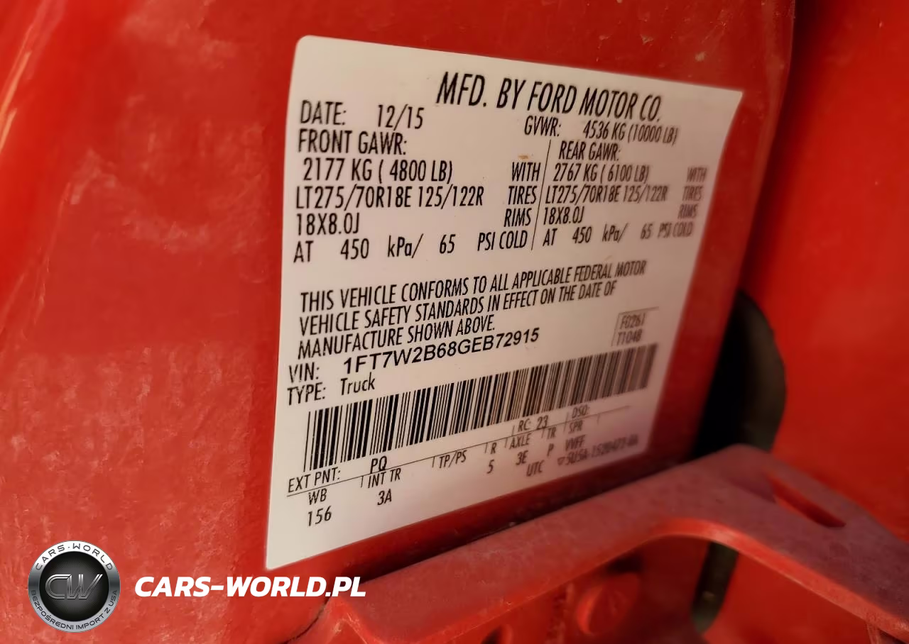 2016 Ford F250 Super Duty VIN:1FT7W2B68GEB72915 - 13