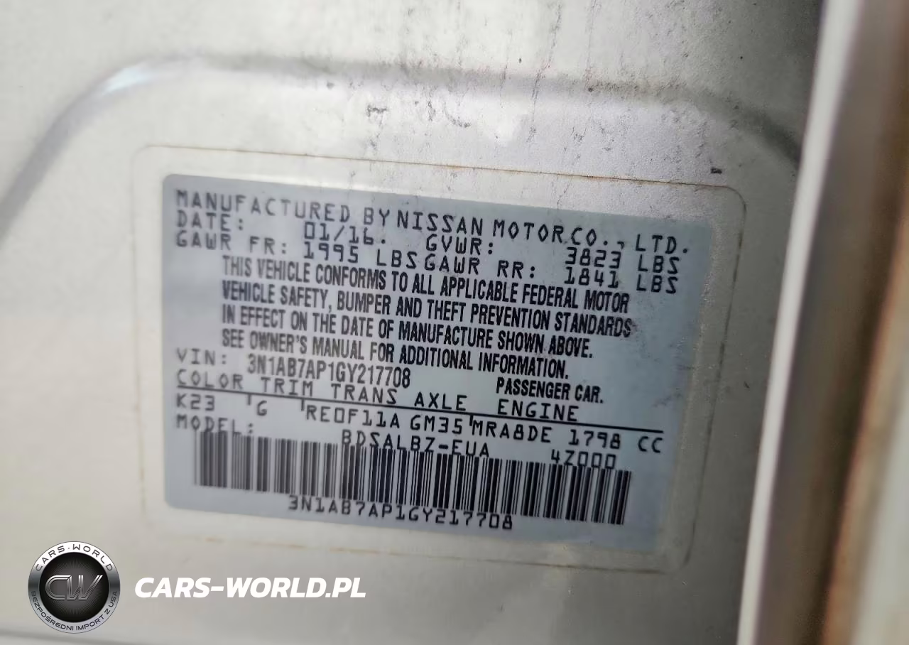 2016 Nissan Sentra S VIN:3N1AB7AP1GY217708 - 12