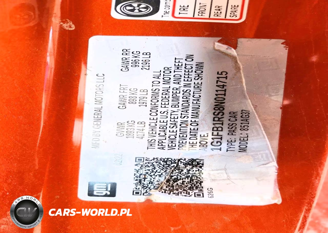 2022 Chevrolet Camaro Ls VIN:1G1FB1RS8N0114715 - 12