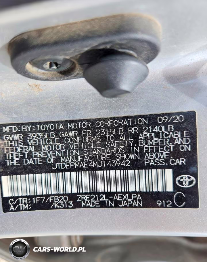 2021 Toyota Corolla Le VIN:JTDEPMAE4MJ143942 - 12