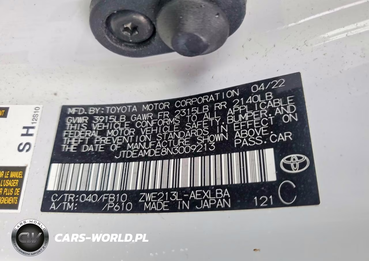 2022 Toyota Corolla Le VIN:JTDEAMDE8N3009213 - 12