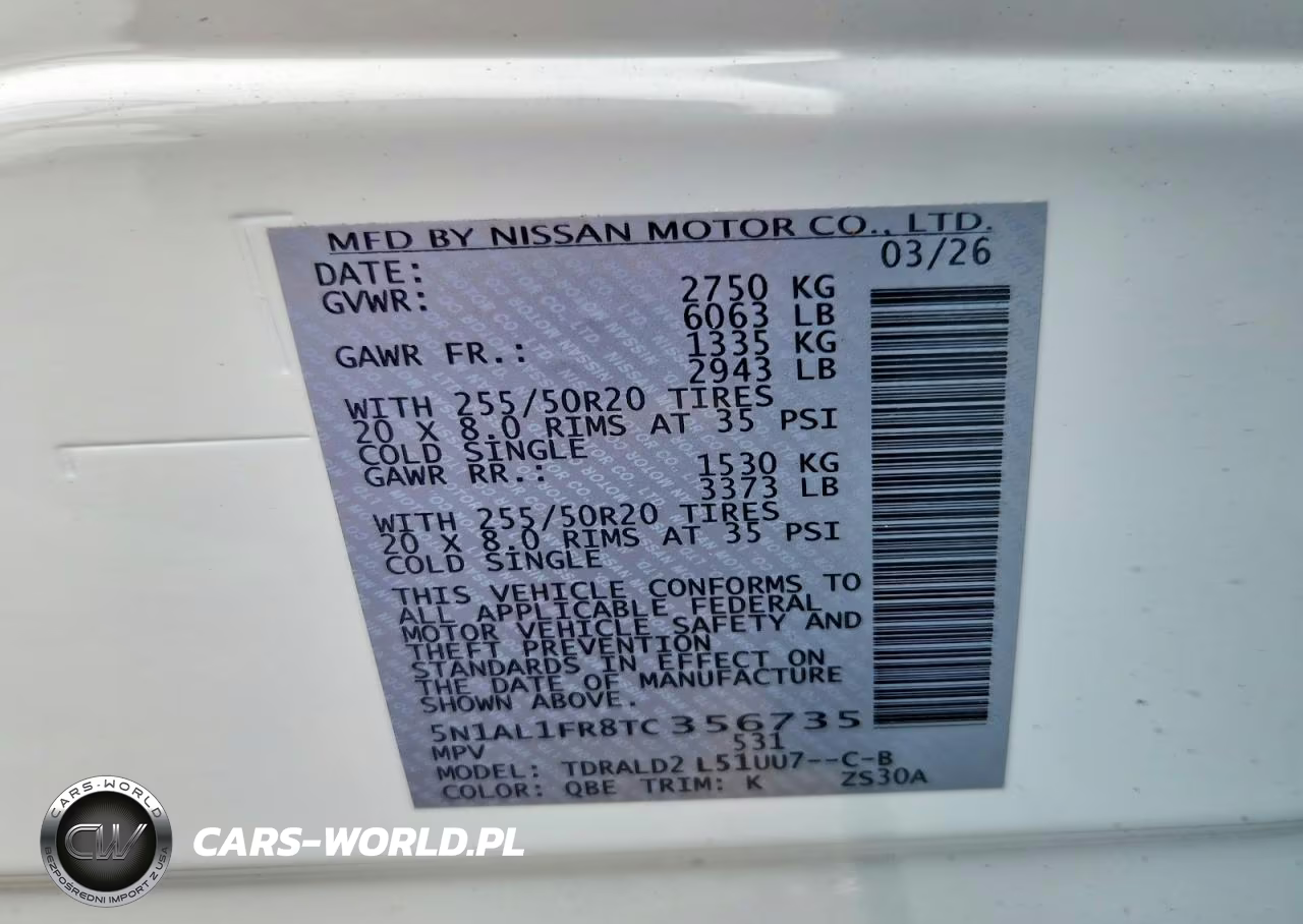 2026 Infiniti Qx60 Luxe VIN:5N1AL1FR8TC356735 - 13