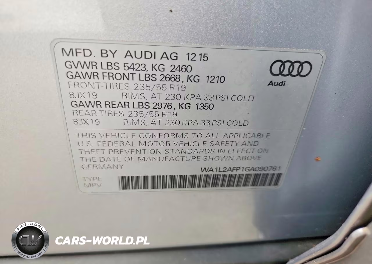 2016 Audi Q5 Premium Plus VIN:WA1L2AFP1GA090761 - 12