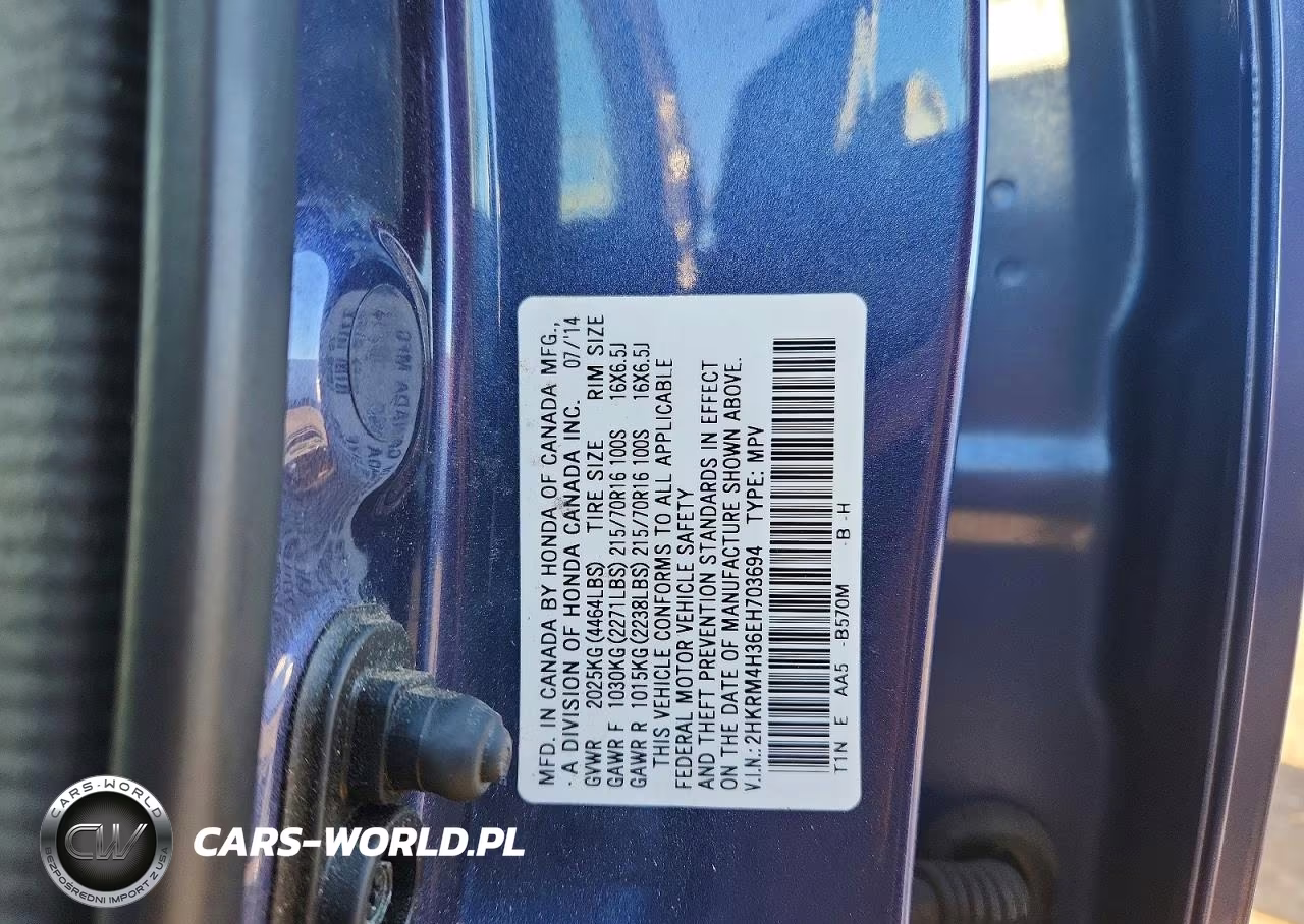2014 Honda Cr-V Lx VIN:2HKRM4H36EH703694 - 14