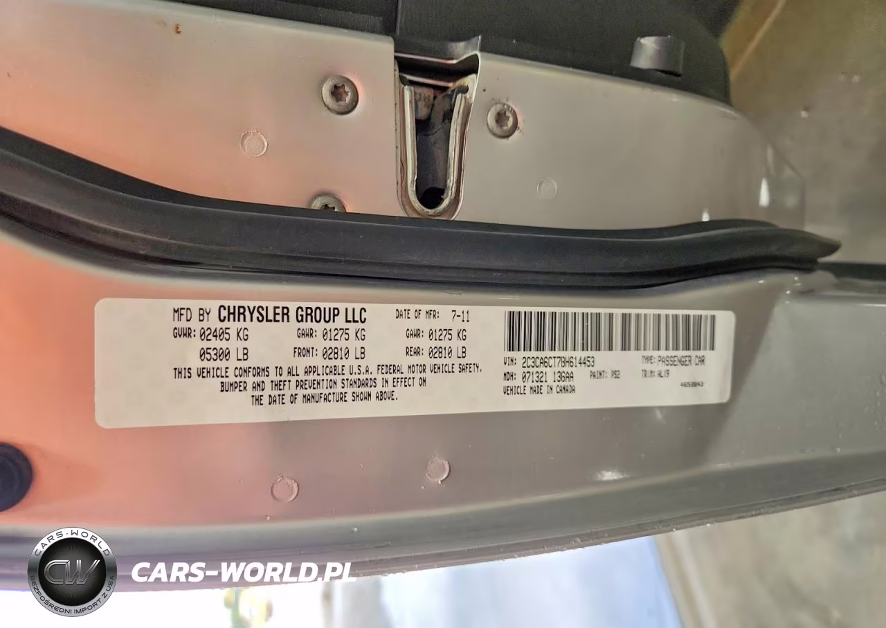 2011 Chrysler 300C VIN:2C3CA6CT7BH614453 - 13