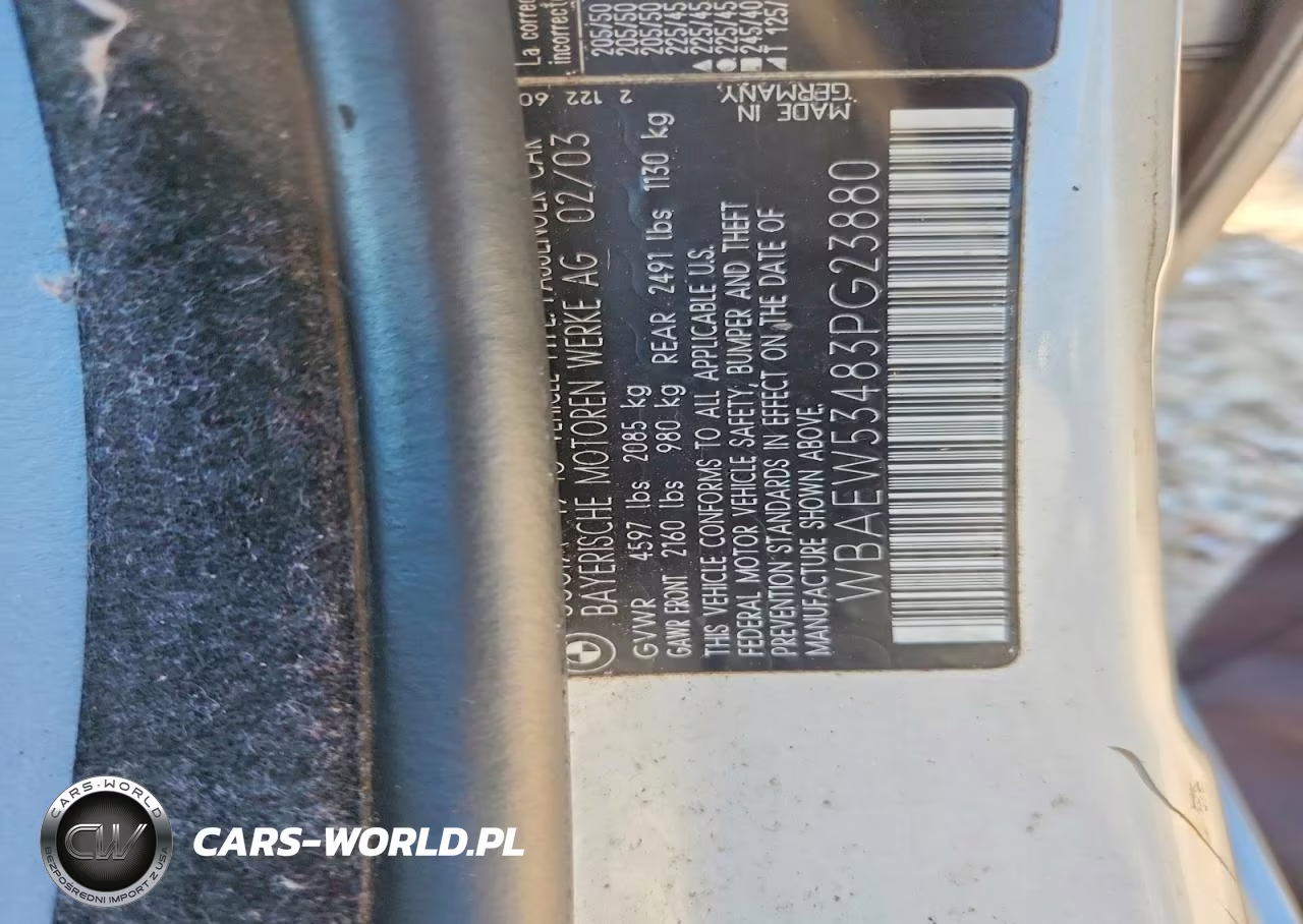 2003 BMW 330 Xi VIN:WBAEW53483PG23880 - 12