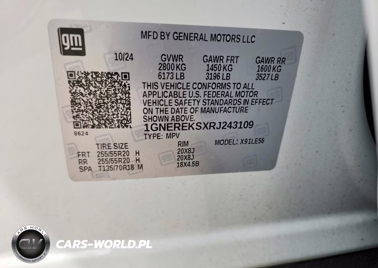 2024 Chevrolet Traverse Ls VIN:1GNEREKSXRJ243109 - 13