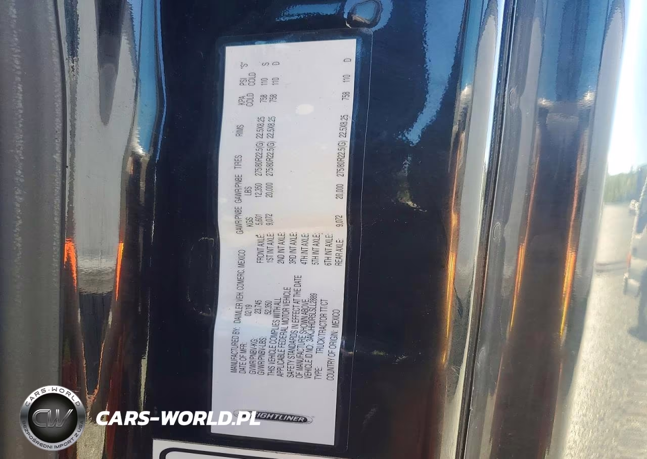 2020 Freightliner Cascadia VIN:3AKJHHDR5LSLL2889 - 12