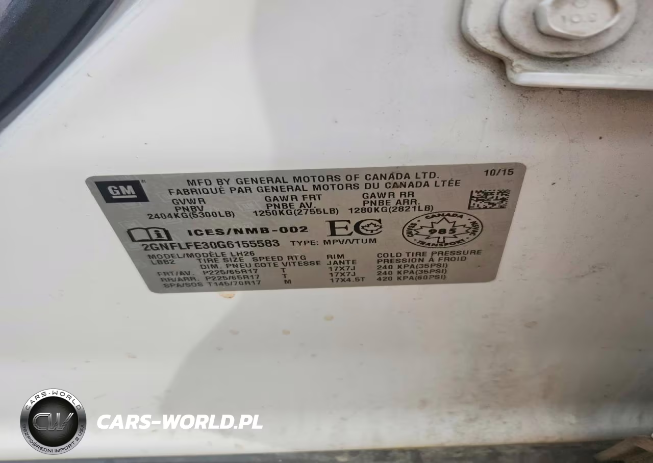2016 Chevrolet Equinox Lt VIN:2GNFLFE30G6155583 - 13
