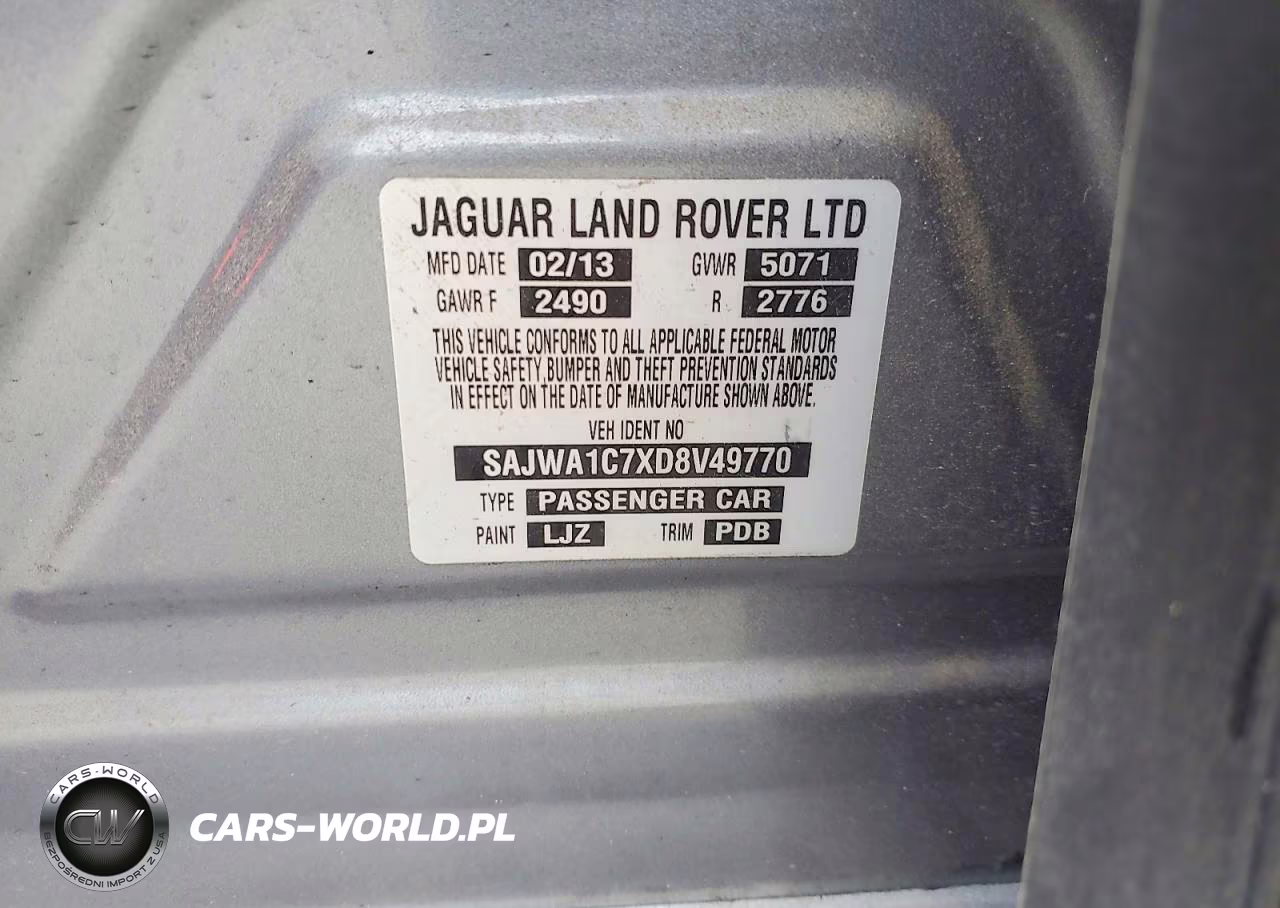2013 Jaguar Xj VIN:SAJWA1C7XD8V49770 - 12