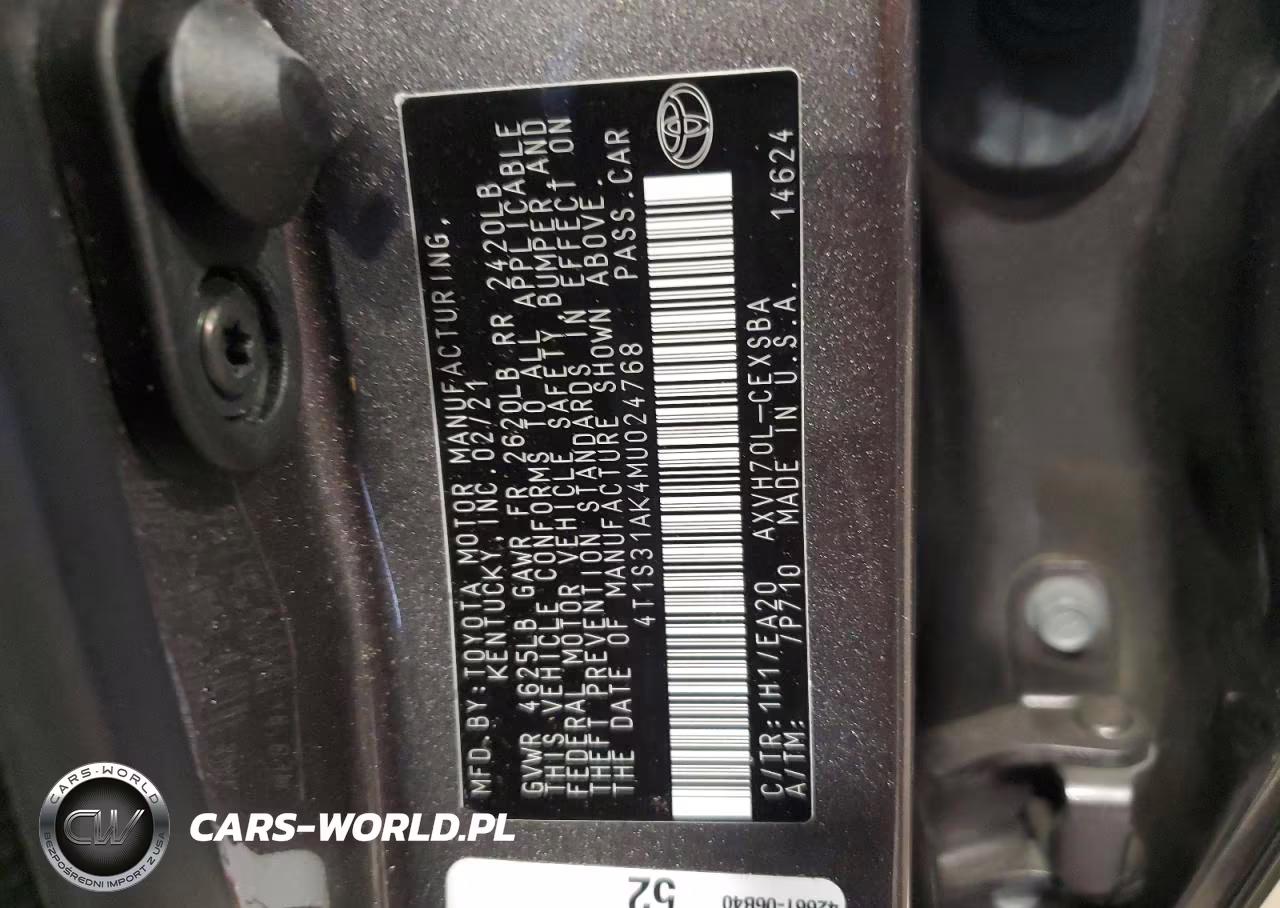 2021 Toyota Camry Hybrid Se VIN:4T1S31AK4MU024768 - 12