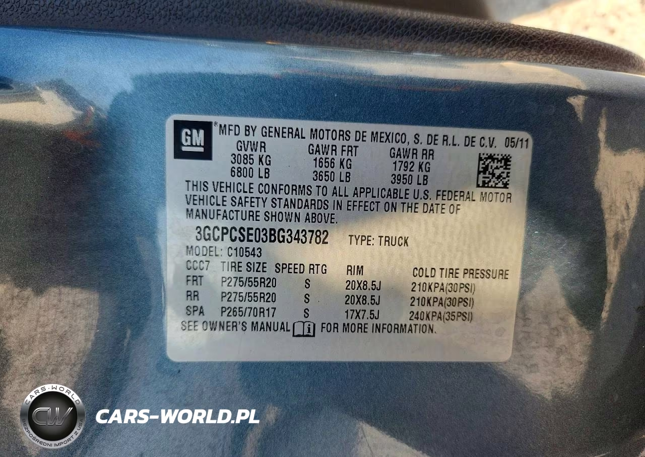 2011 Chevrolet Silverado C1500 Lt VIN:3GCPCSE03BG343782 - 12