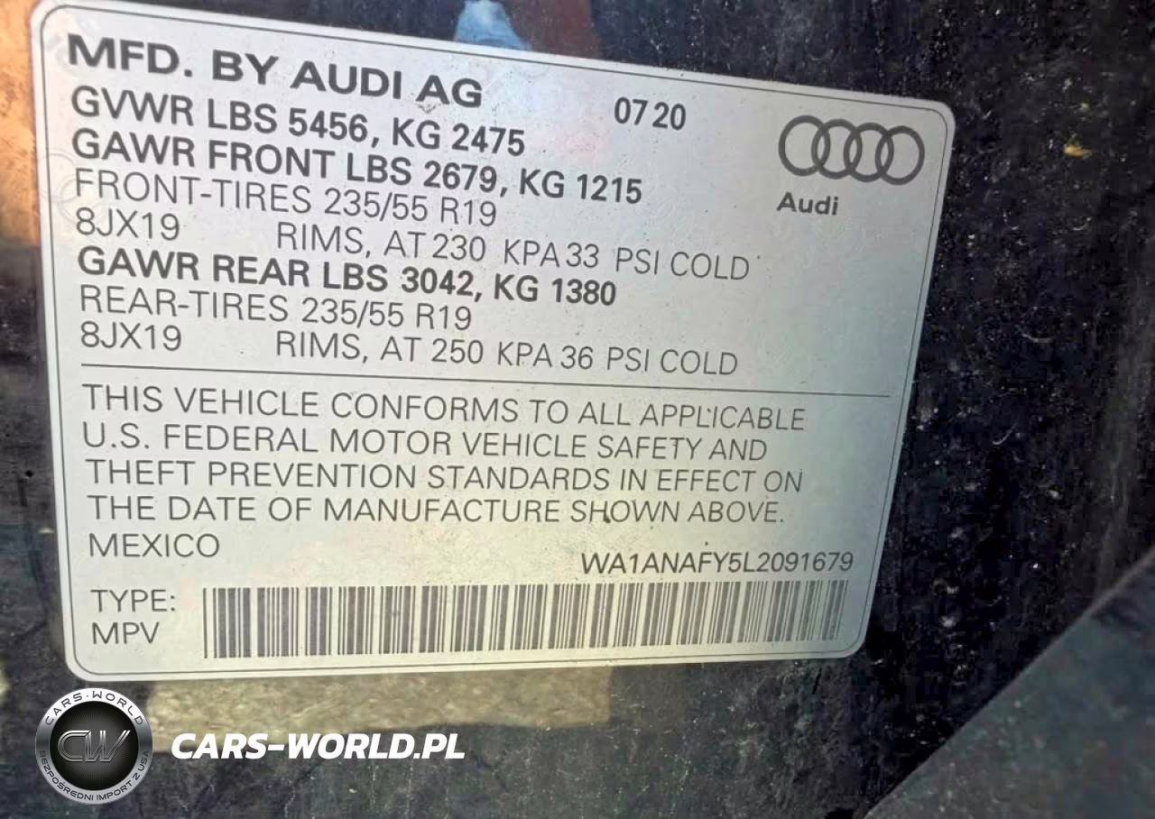 2020 Audi Q5 Premium VIN:WA1ANAFY5L2091679 - 13