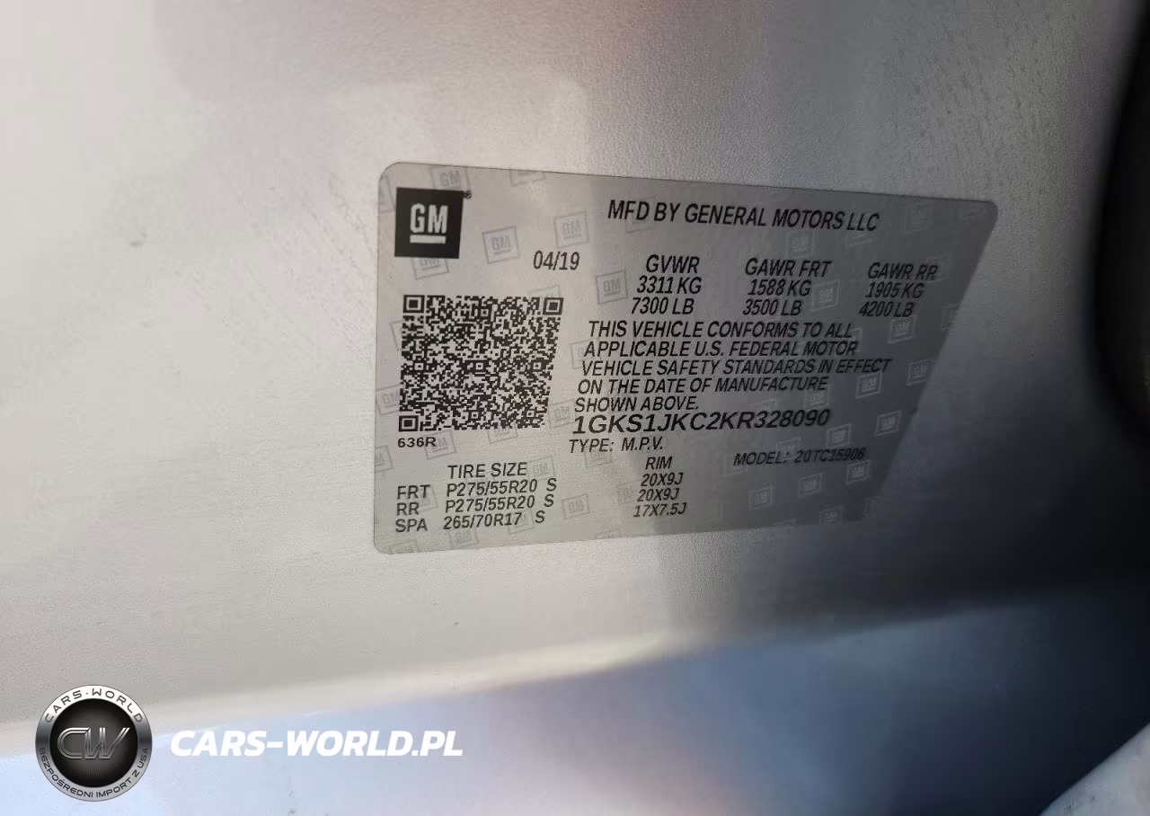2019 GMC Yukon Xl C1500 Slt VIN:1GKS1JKC2KR328090 - 13