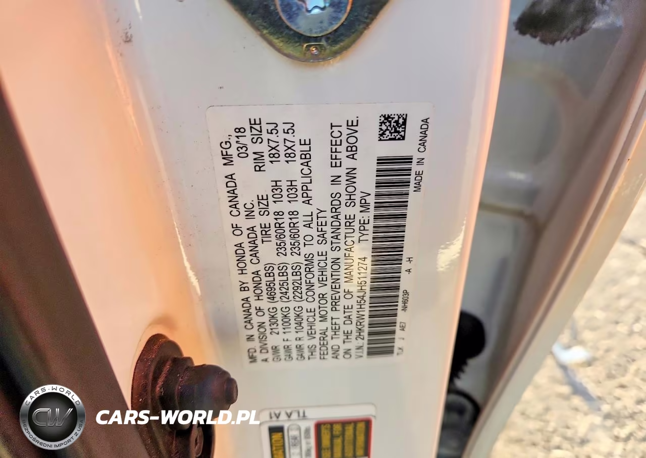 2018 Honda Cr-V Ex VIN:2HKRW1H54JH511274 - 14