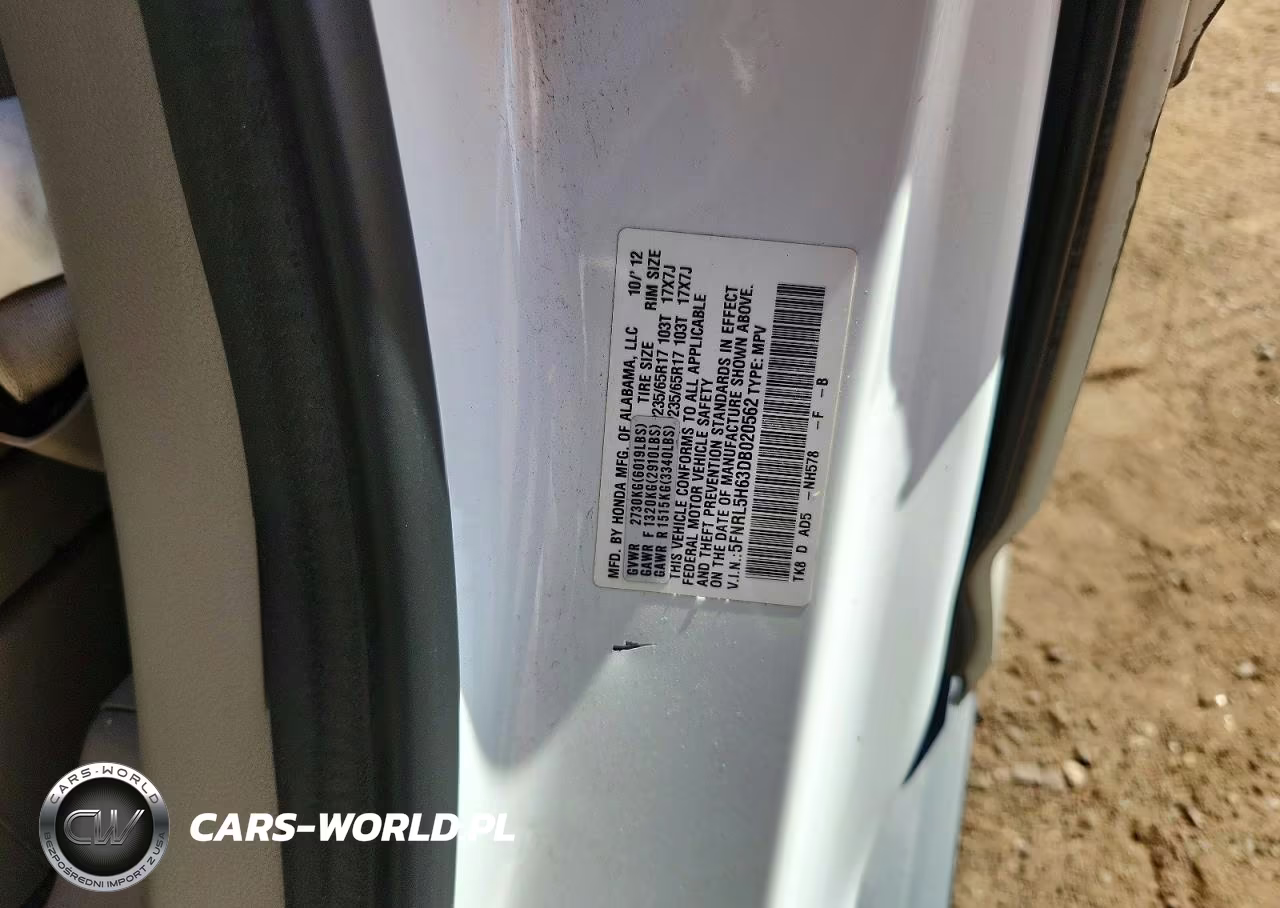 2013 Honda Odyssey Exl VIN:5FNRL5H63DB020562 - 13
