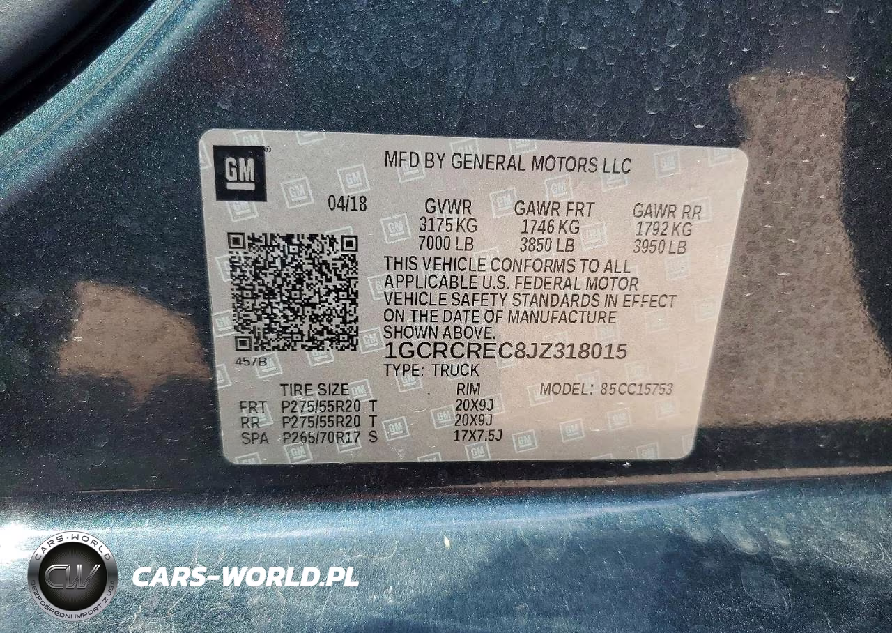 2018 Chevrolet Silverado C1500 Lt VIN:1GCRCREC8JZ318015 - 12