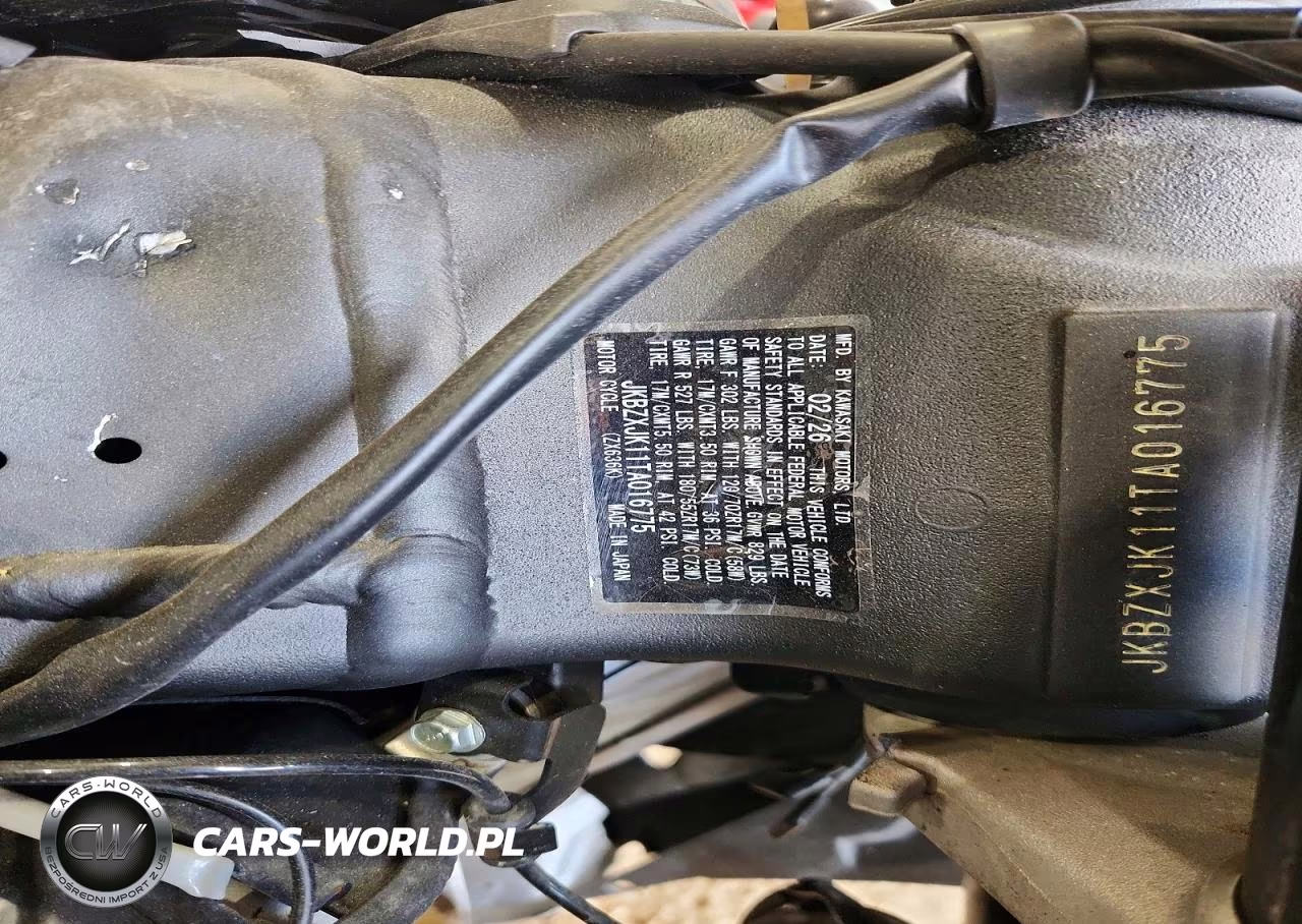 2026 Kawasaki Zx636 K VIN:JKBZXJK11TA016775 - 8