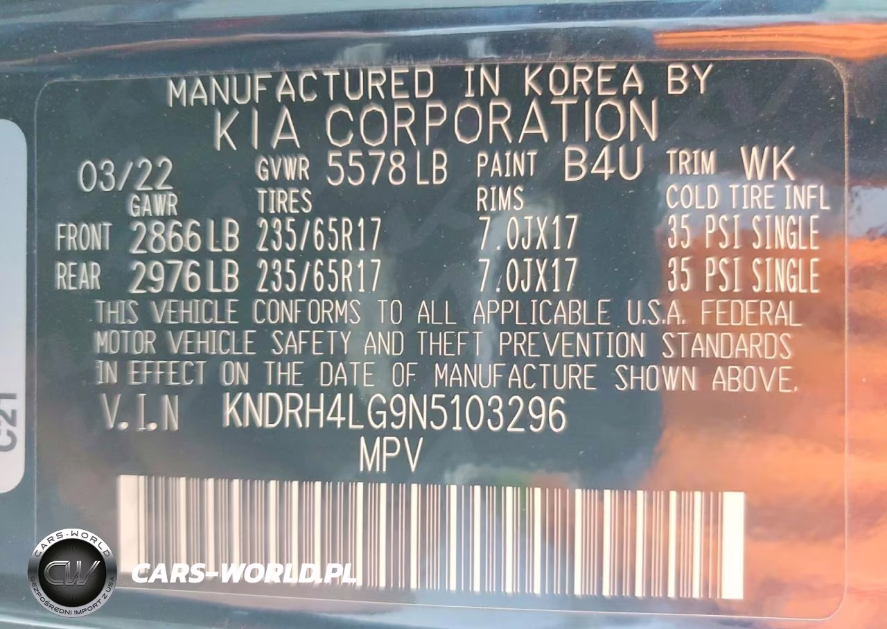 2022 Kia Sorento Ex VIN:KNDRH4LG9N5103296 - 13
