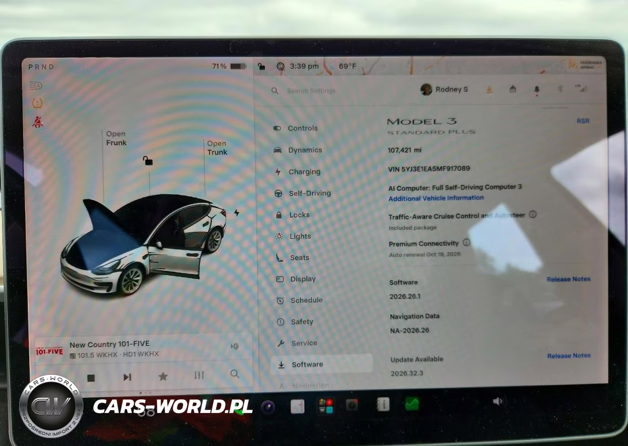 2021 Tesla Model 3 VIN:5YJ3E1EA5MF917089 - 9