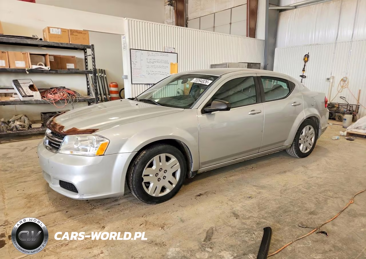 2012 Dodge Avenger Se VIN:1C3CDZAB7CN128270 - 1