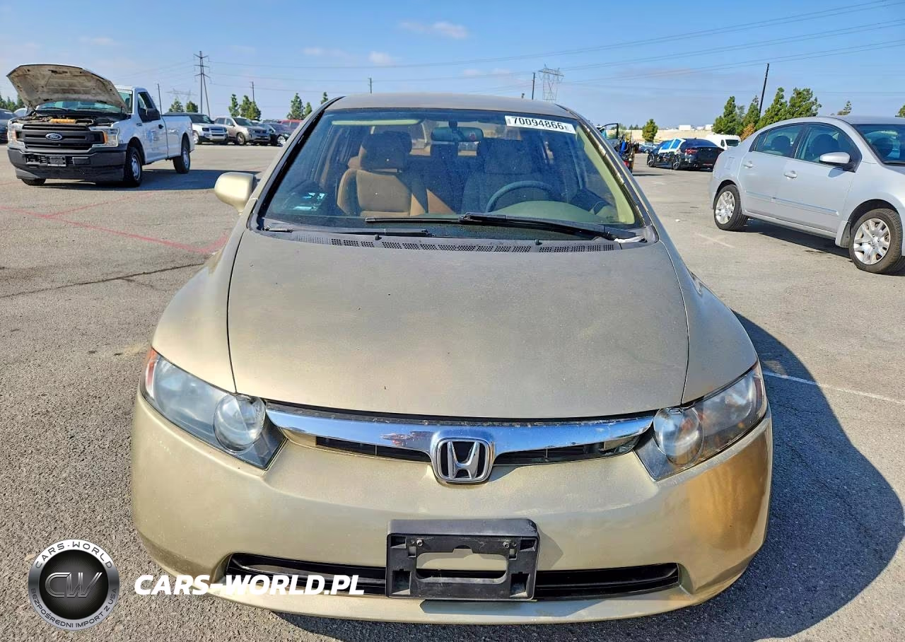 2007 Honda Civic Lx VIN:1HGFA16597L011184 - 5