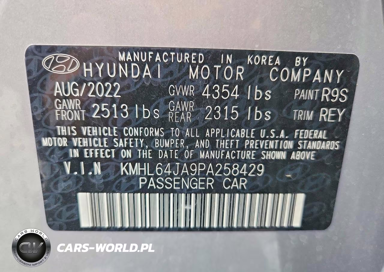 2023 Hyundai Sonata Sel VIN:KMHL64JA9PA258429 - 13