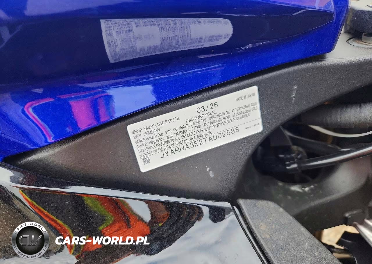 2026 Yamaha Yzf890 VIN:JYARNA3E2TA002588 - 9