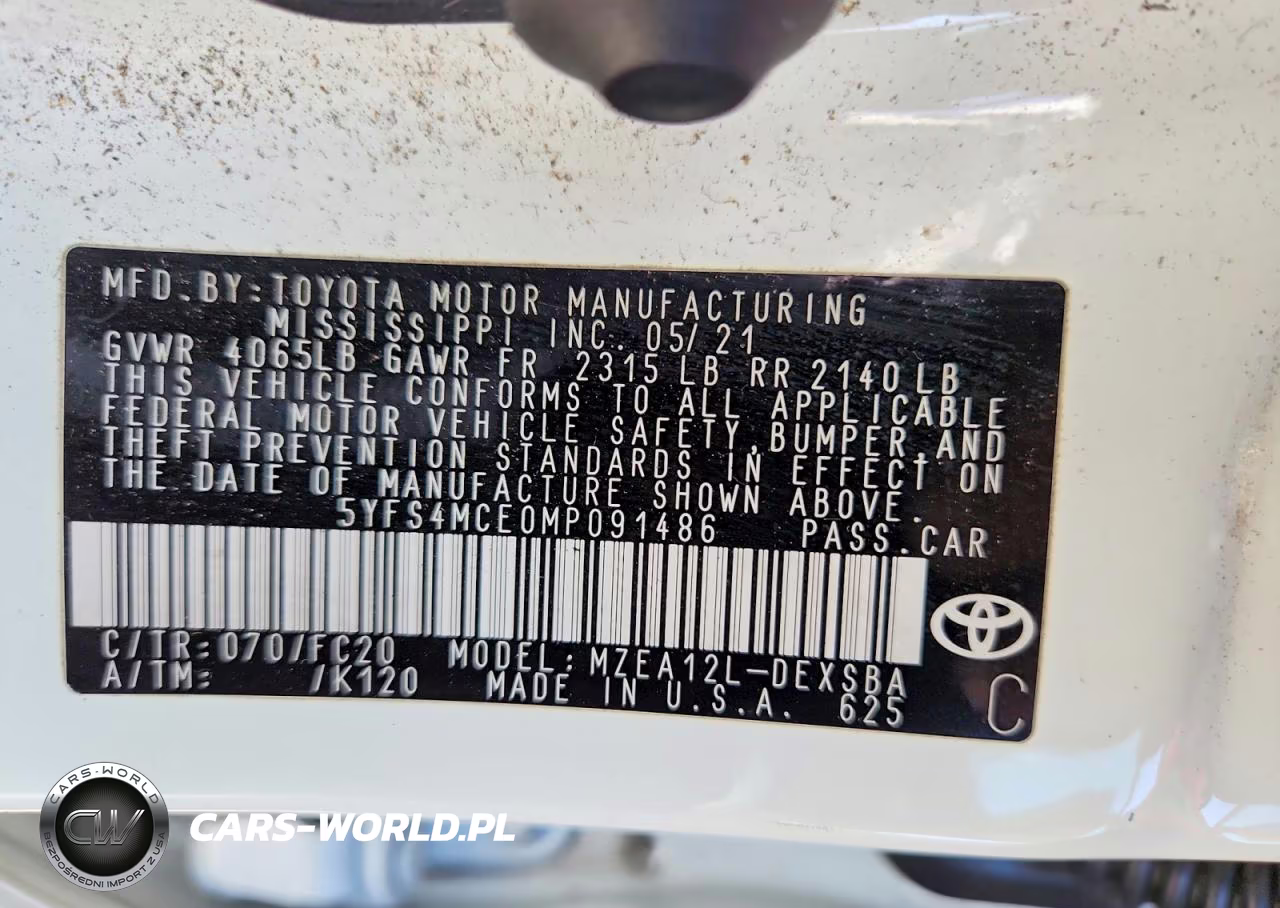 2021 Toyota Corolla Se VIN:5YFS4MCE0MP091486 - 12