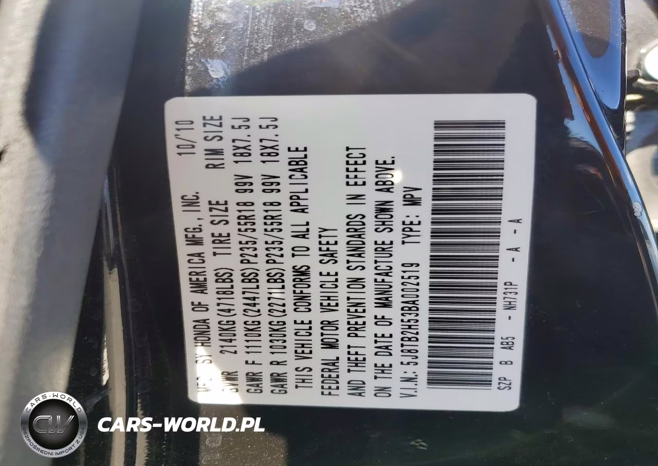 2011 Acura Rdx Technology VIN:5J8TB2H53BA002519 - 12