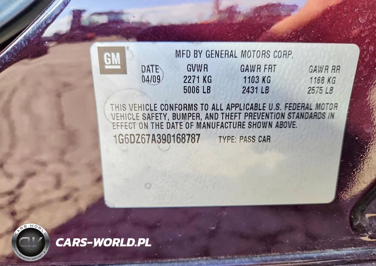2009 Cadillac Sts VIN:1G6DZ67A390168787 - 13