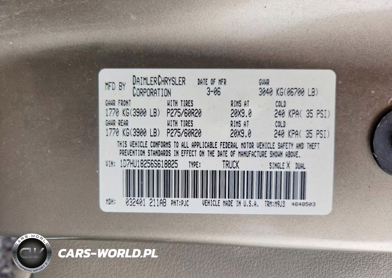 2006 Dodge Ram 1500 St VIN:1D7HU18256S618825 - 12