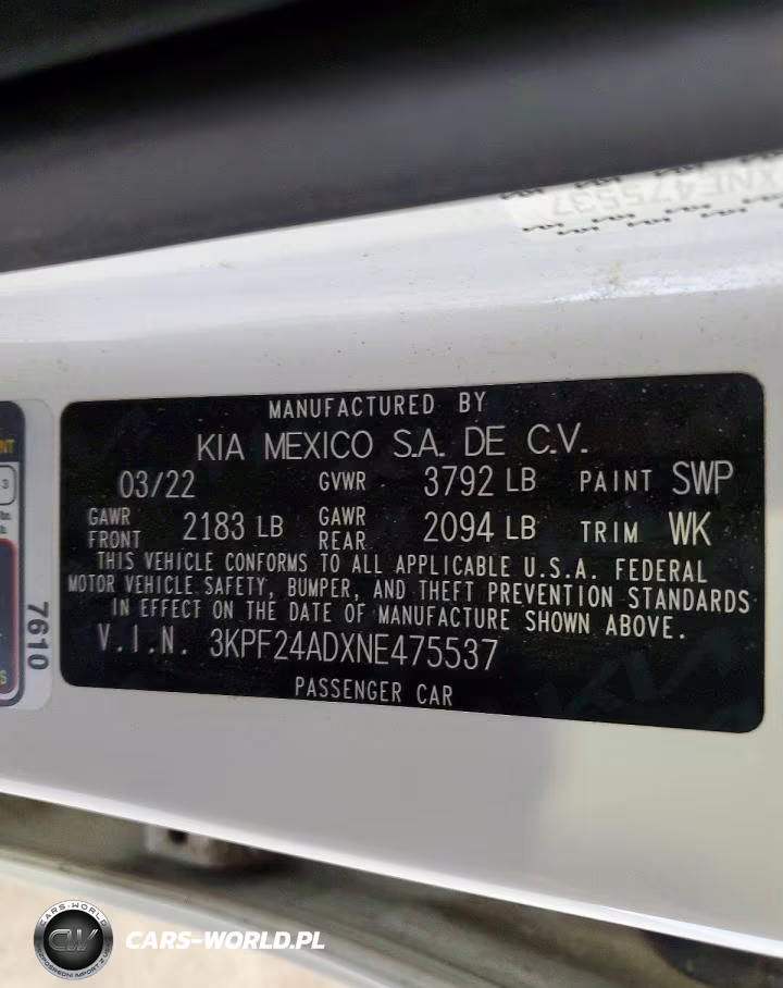2022 Kia Forte Lxs VIN:3KPF24ADXNE475537 - 12