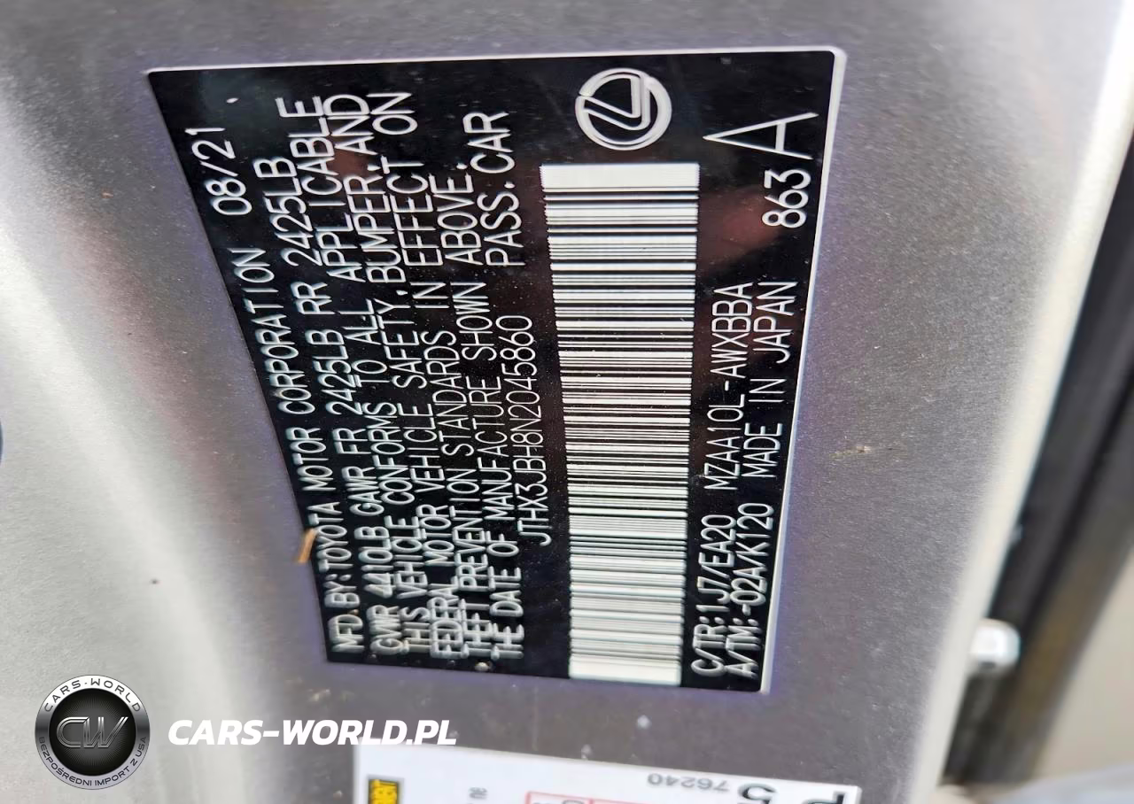 2022 Lexus Ux 200 Base VIN:JTHX3JBH8N2045860 - 12