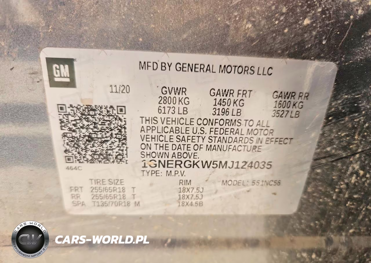 2021 Chevrolet Traverse Lt VIN:1GNERGKW5MJ124035 - 13