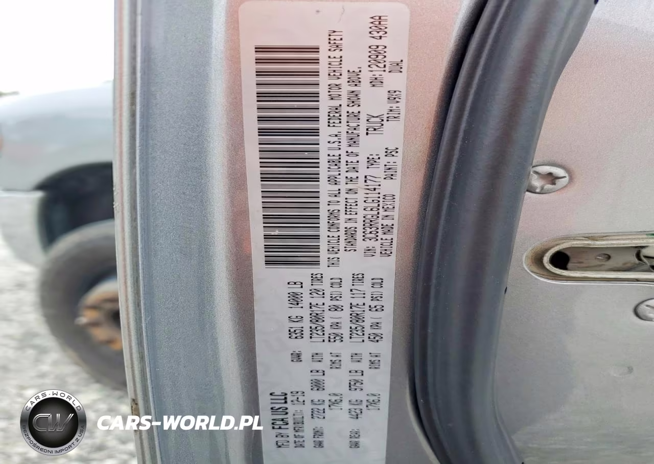 2020 Ram 3500 Tradesman VIN:3C63RRGL6LG114177 - 12