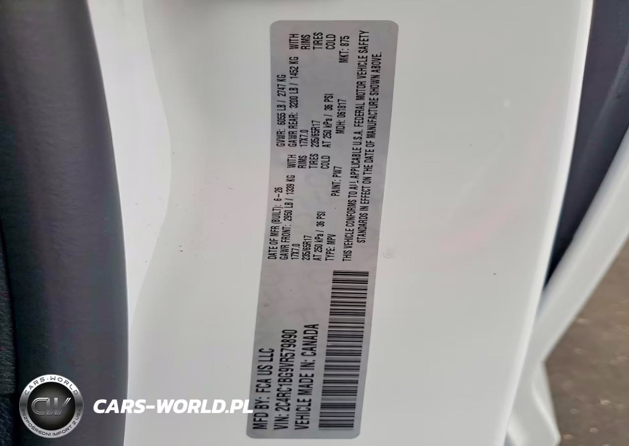 2027 Chrysler Pacifica Select VIN:2C4RC1BG9VR579890 - 13